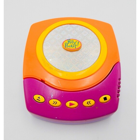 Polly Pocket CD Player With 2 Figures Bluebird Toys 1998 *No Sound Has Marks* - Picture 5 of 14
